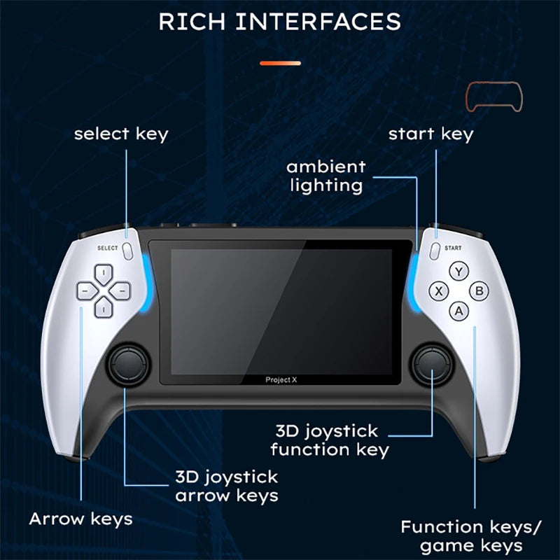 Consola portátil Basic Arcade blanca