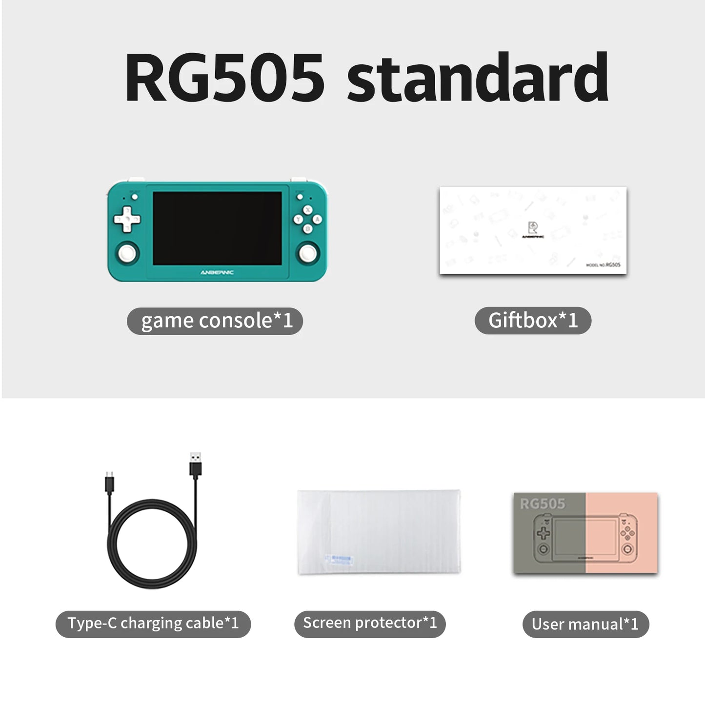 ANBERNIC RG505 azul turquesa
