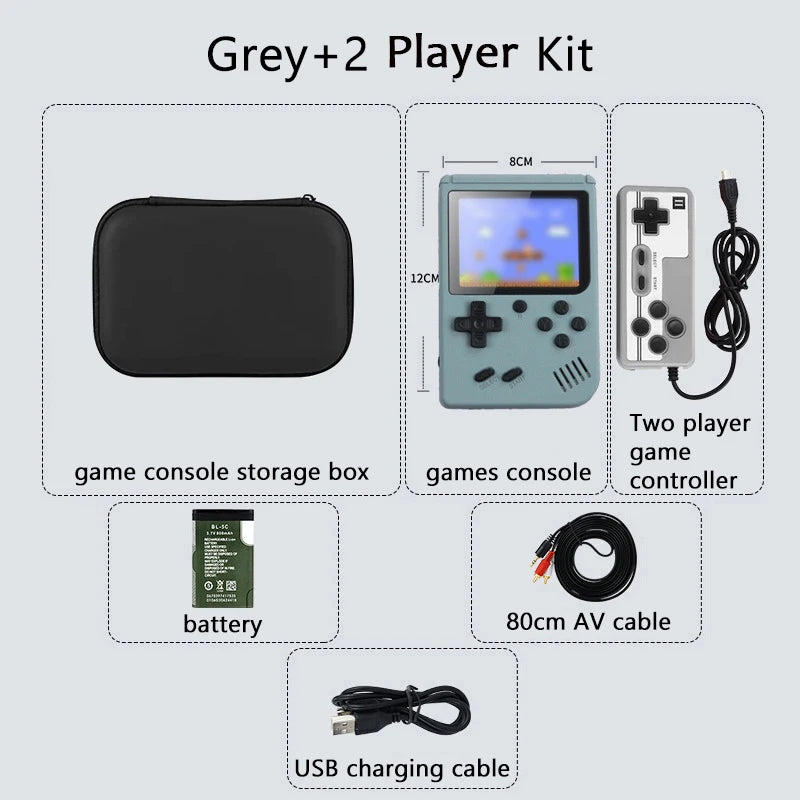 Consola de juegos portátil iniciación gris