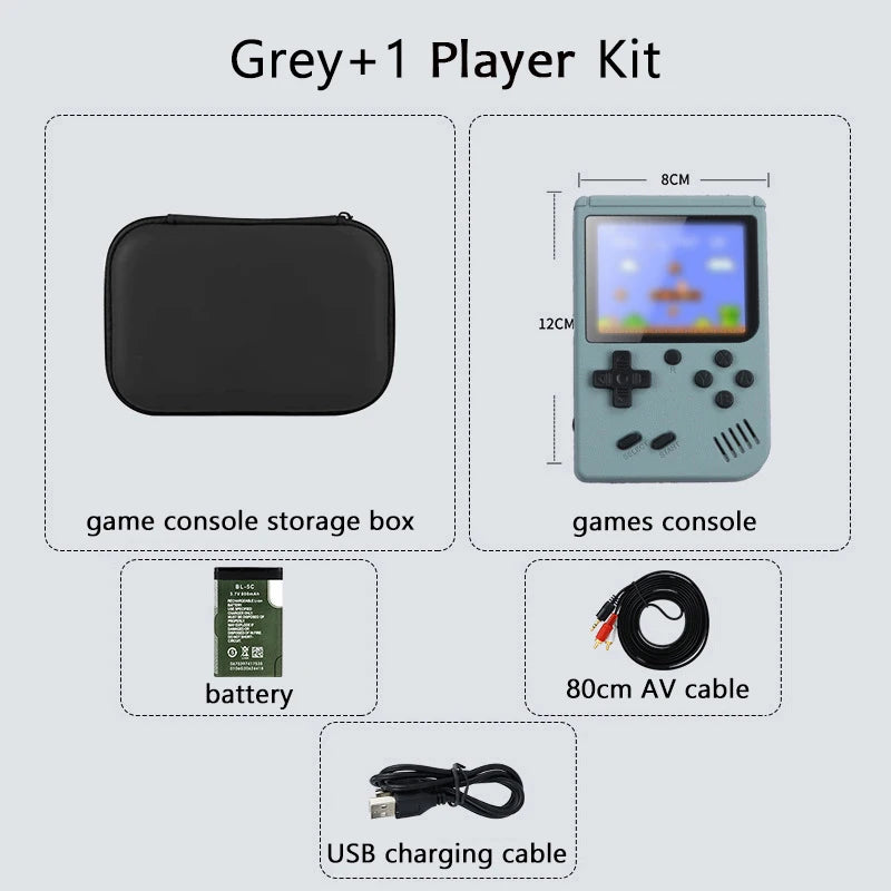 Consola de juegos portátil iniciación gris
