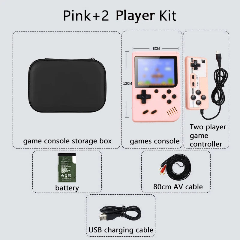 Consola de juegos portátil iniciación rosa