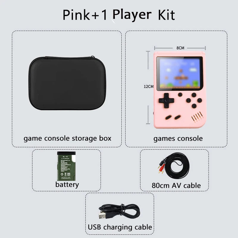 Consola de juegos portátil iniciación rosa