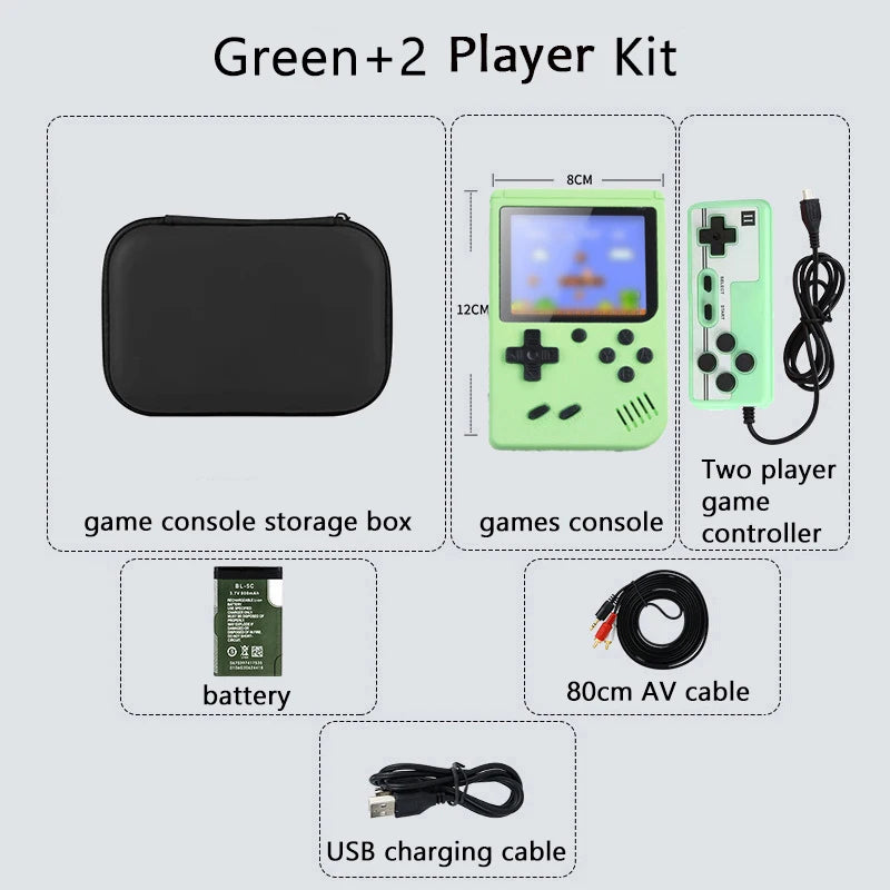 Consola de juegos portátil iniciación verde