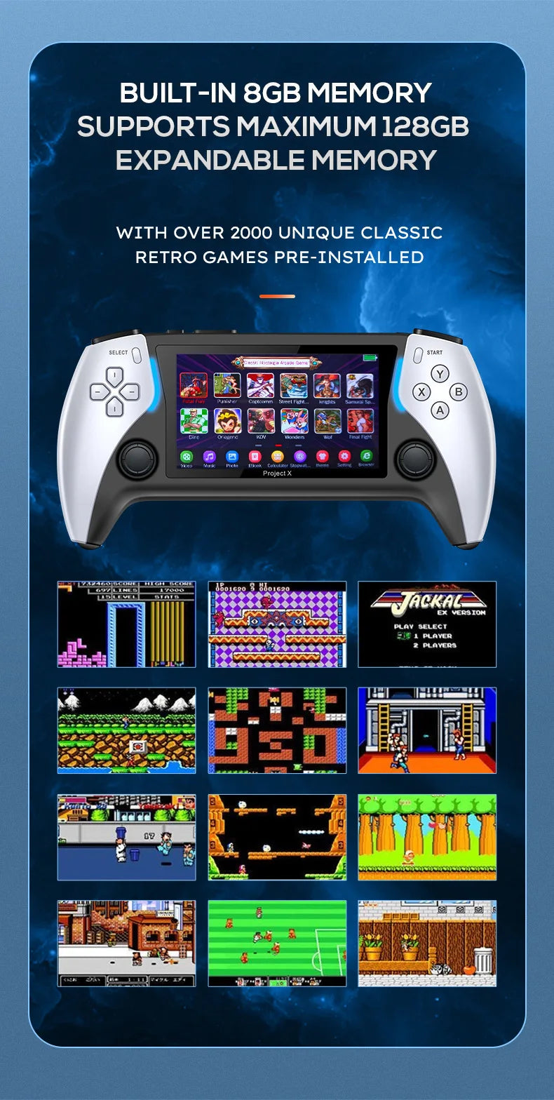 Consola portátil Basic Arcade blanca