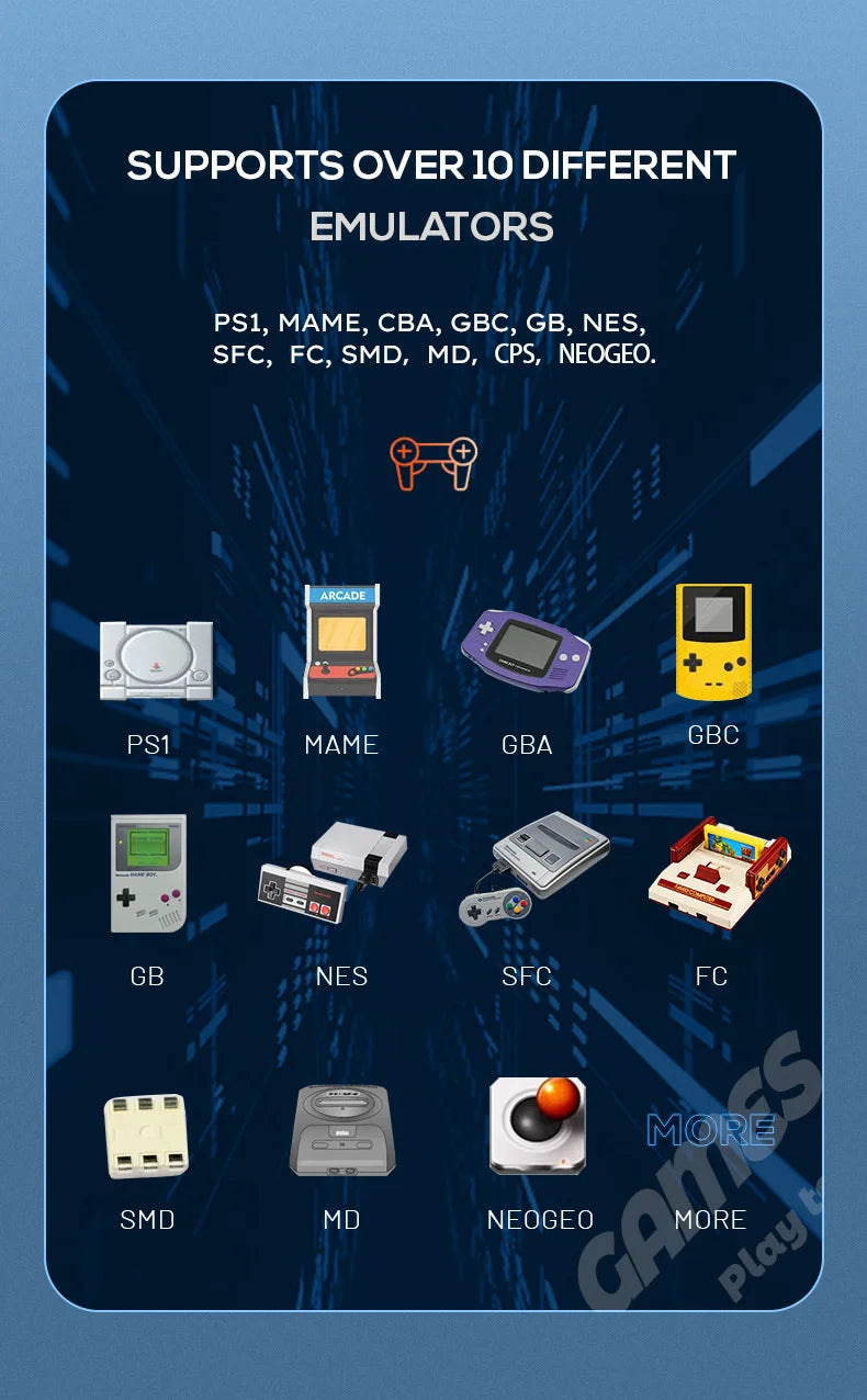 Consola portátil Basic Arcade blanca
