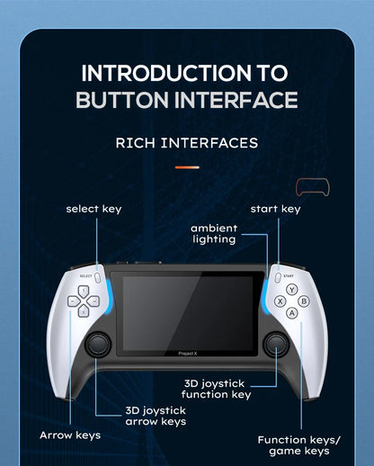Consola portátil Basic Arcade blanca