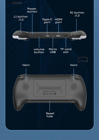 Consola portátil Basic Arcade blanca